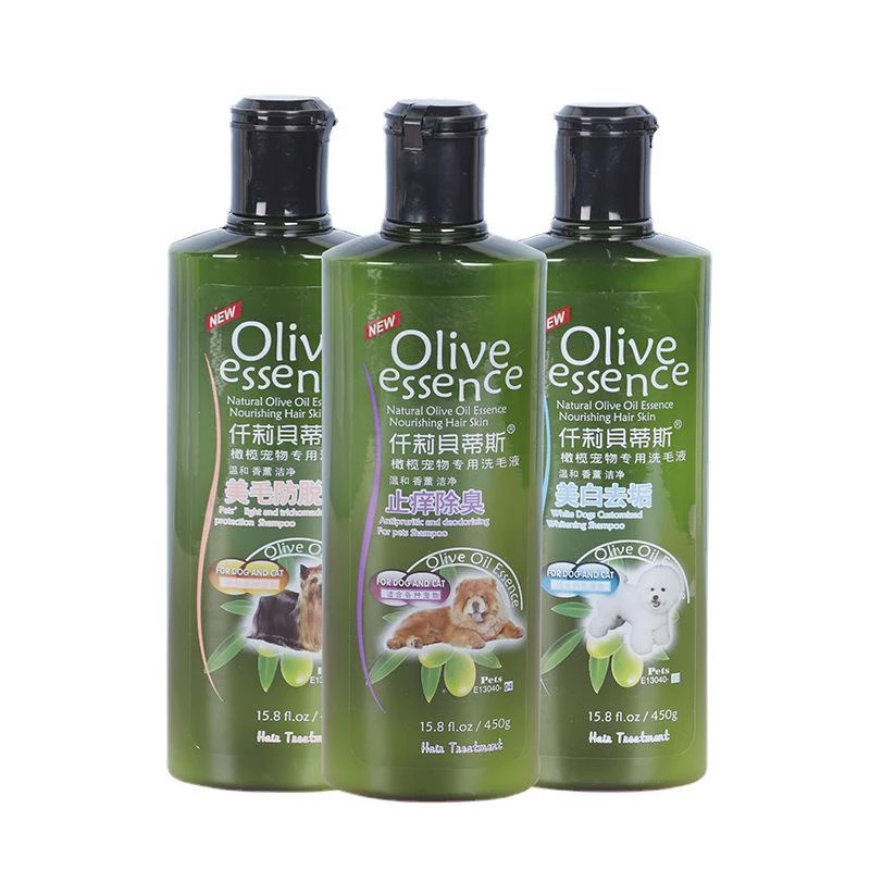 Sữa tắm cho chó mèo Olive Essence chai 450ml giúp dưỡng lông khử mùi - Ảnh 4