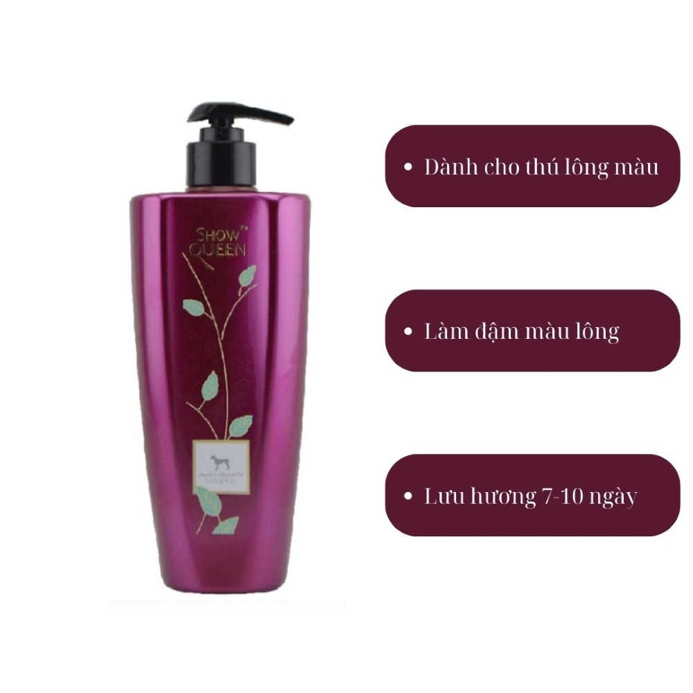 Sữa tắm cho chó mèo ShowQueen 500ml tinh dầu, hương nước hoa giúp lưu hương lâu - Ảnh 2