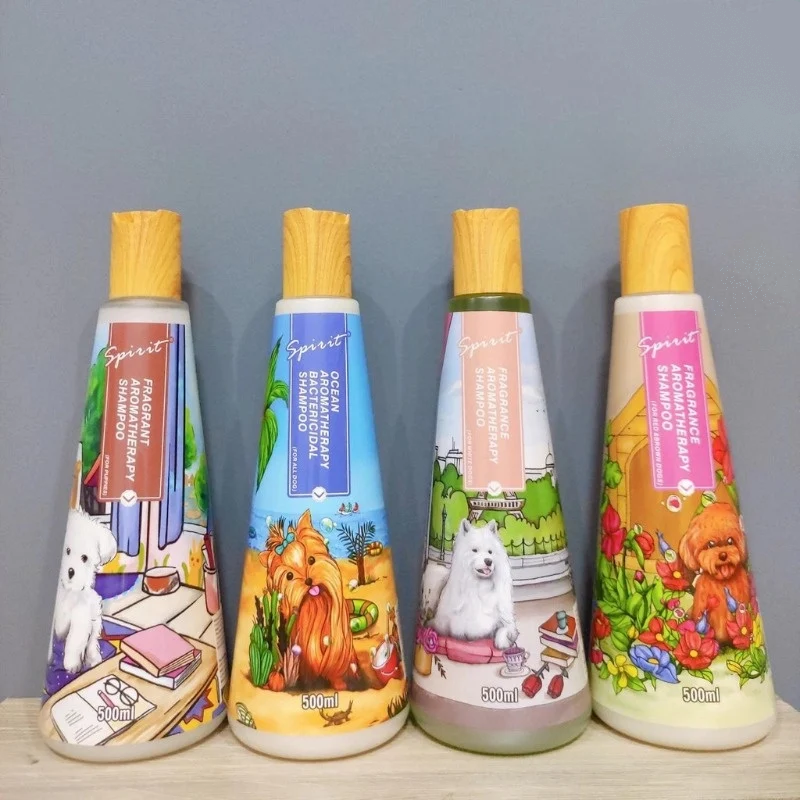 Sữa tắm Spirit nắp gỗ 500ml dành cho chó mèo và thú cưng Sữa Tắm Cho Thú Cưng Làm Mượt Lông, Giảm Da Ngứa