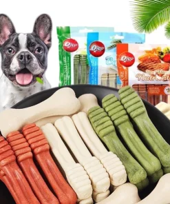 Xương gặm Orgo làm sạch răng, thơm miệng cho chó 90g (Gói 6 chiếc)