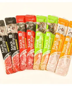 Súp Thưởng cho mèo Snack Cat Strip Mr.PeaBody mượt lông, bổ sung dinh dưỡng tăng cân cho thú cưng 15g (10-50 thanh) - Ảnh 6
