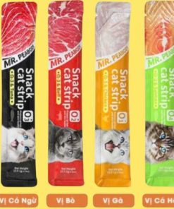 Súp Thưởng cho mèo Snack Cat Strip Mr.PeaBody mượt lông, bổ sung dinh dưỡng tăng cân cho thú cưng 15g (10-50 thanh) - Ảnh 5