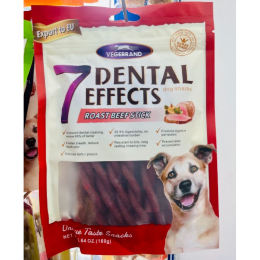 Xương Gặm Sạch Răng Cho Chó 7 Dental Effect 160g Nhiều Vị Hỗ Trợ Vệ Sinh Răng Miệng - Ảnh 7